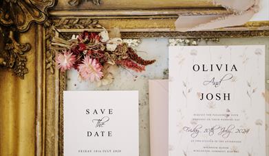 Save the date wedding letter.