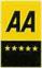 5 AA Yellow Stars