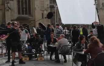 The filming of McDonald and Dodds in Bath - Credit Bath Film Office