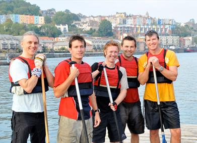 A canoeing trip on Bristol's Harbourside
