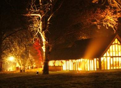 Old Hall Lit up at night