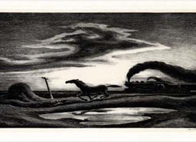 Thomas Hart Benton (1889-1975) The Race