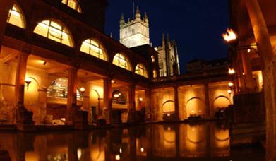 Thumbnail for The Roman Baths by Torchlight