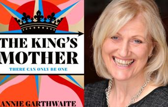 Author Annie Garthwaite with her new novel The King's Mother