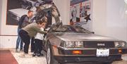 A DMC DeLorean on display at Haynes International Motor Museum, Somerset