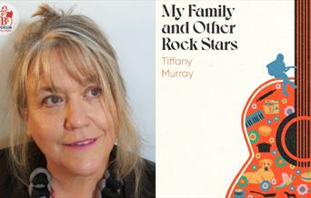 Tiffany Murray with her book My Family and Other Rock Stars