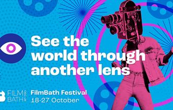 A poster advertising the FilmBath Festival 2024