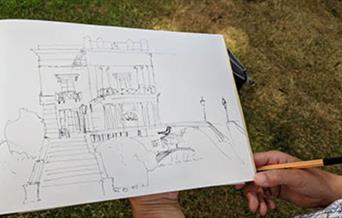 Sketching Day at The Bishop's Palace