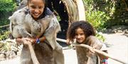 Children at Cheddar Gorge & Caves
