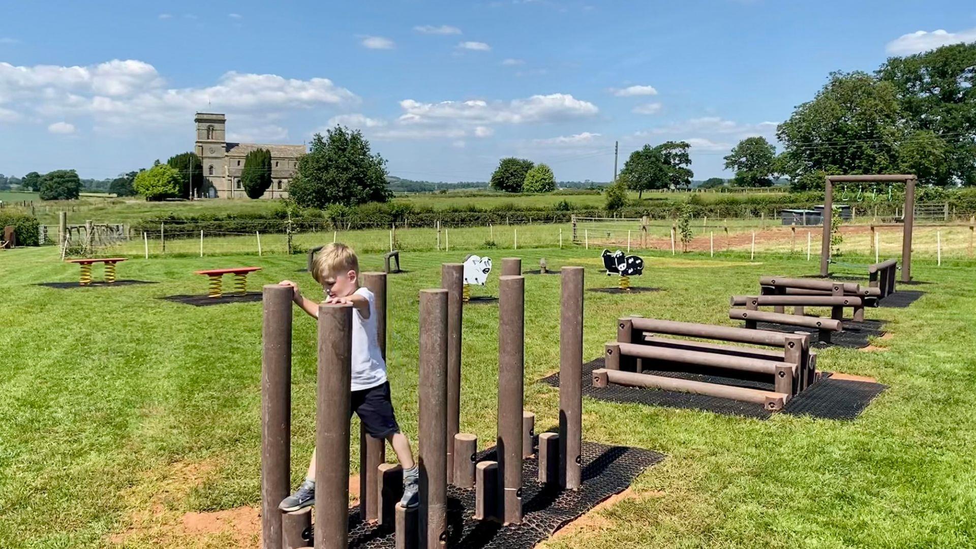 Farrington's Family Glamping play area