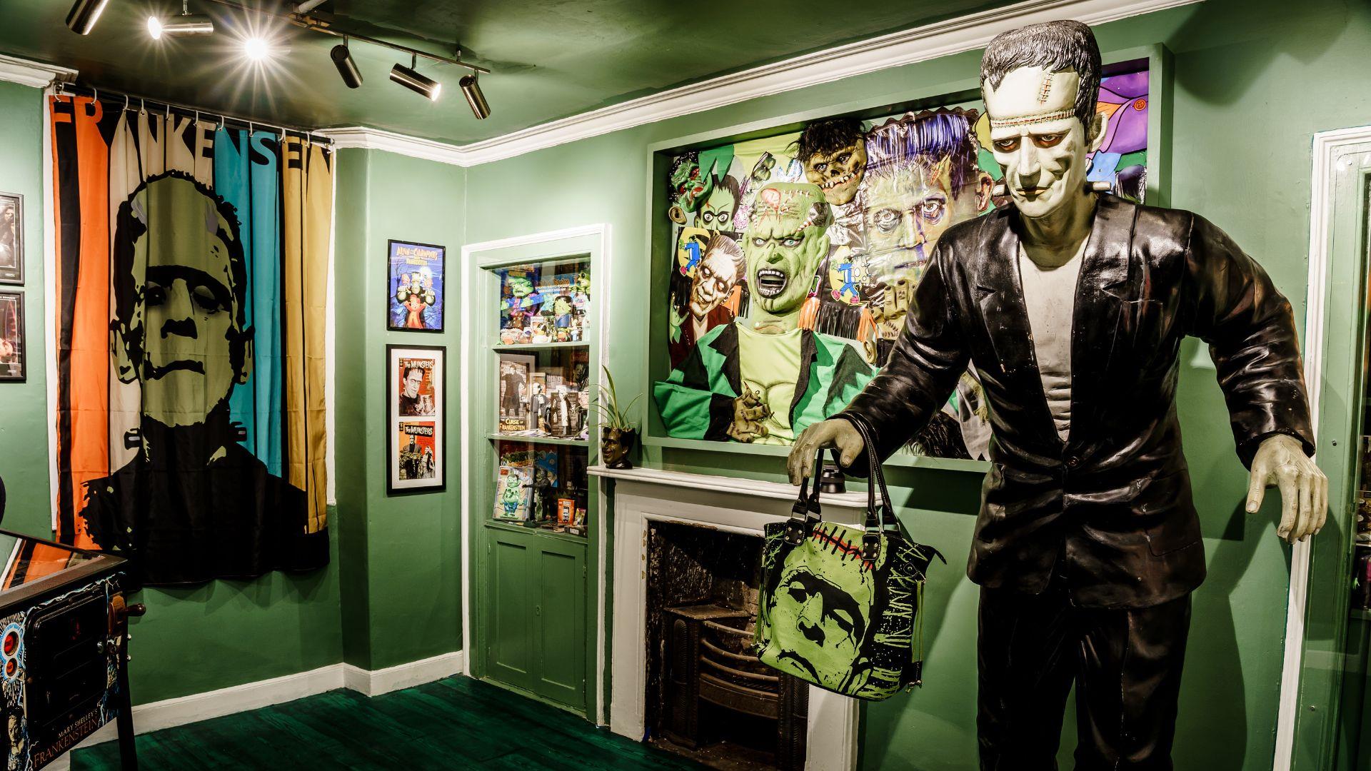Frankenstein room at Mary Shelley's House of Frankenstein