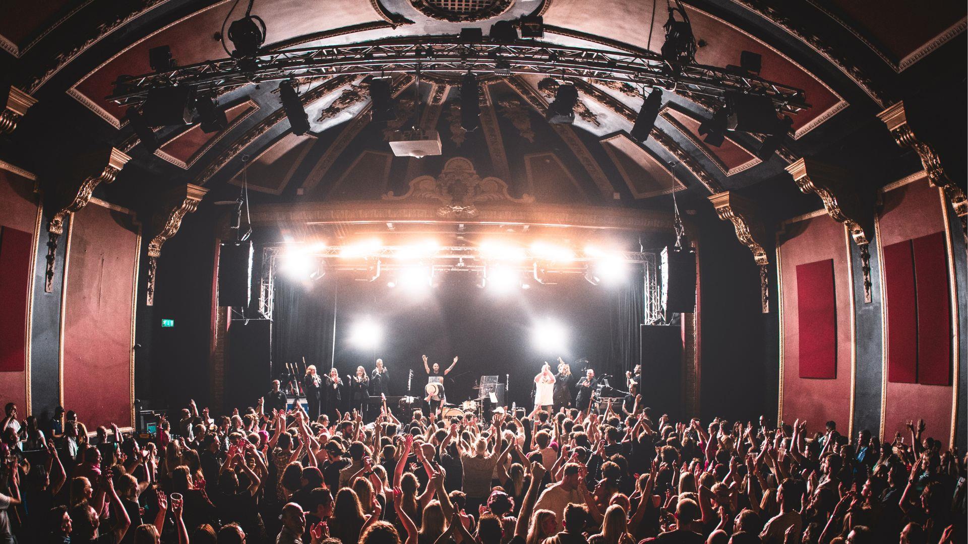 Komedia view of audience and auditorium