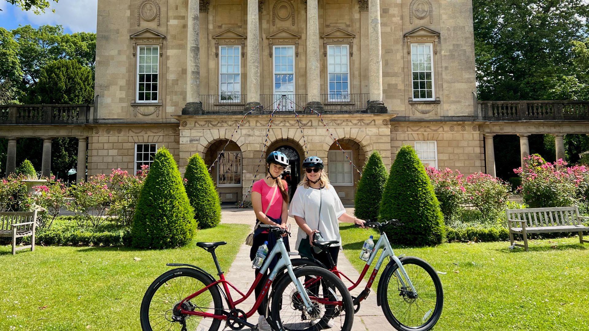 Cyclists in front of Holburne Museum