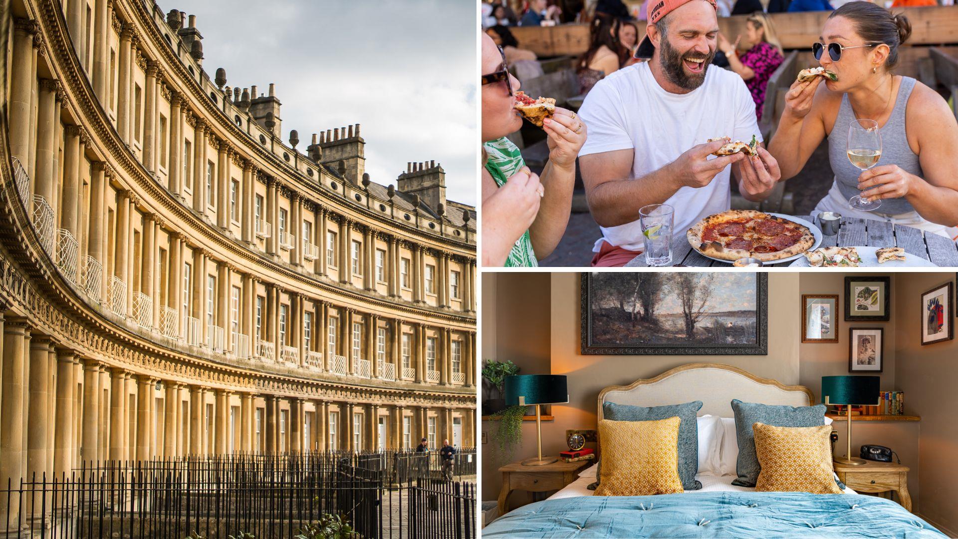 Image of The Circus and a hotel in Bath