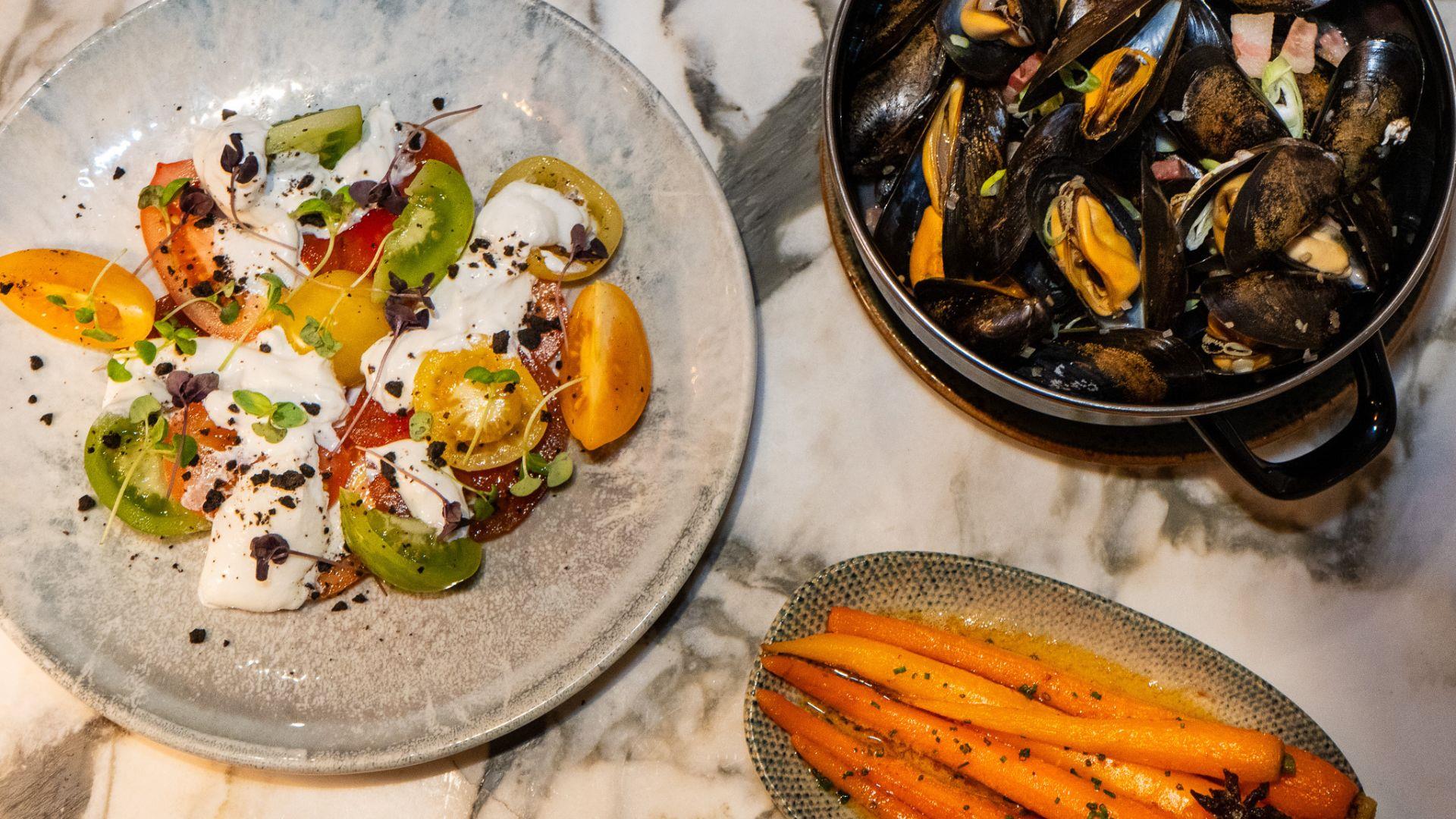 Burger and summer dishes