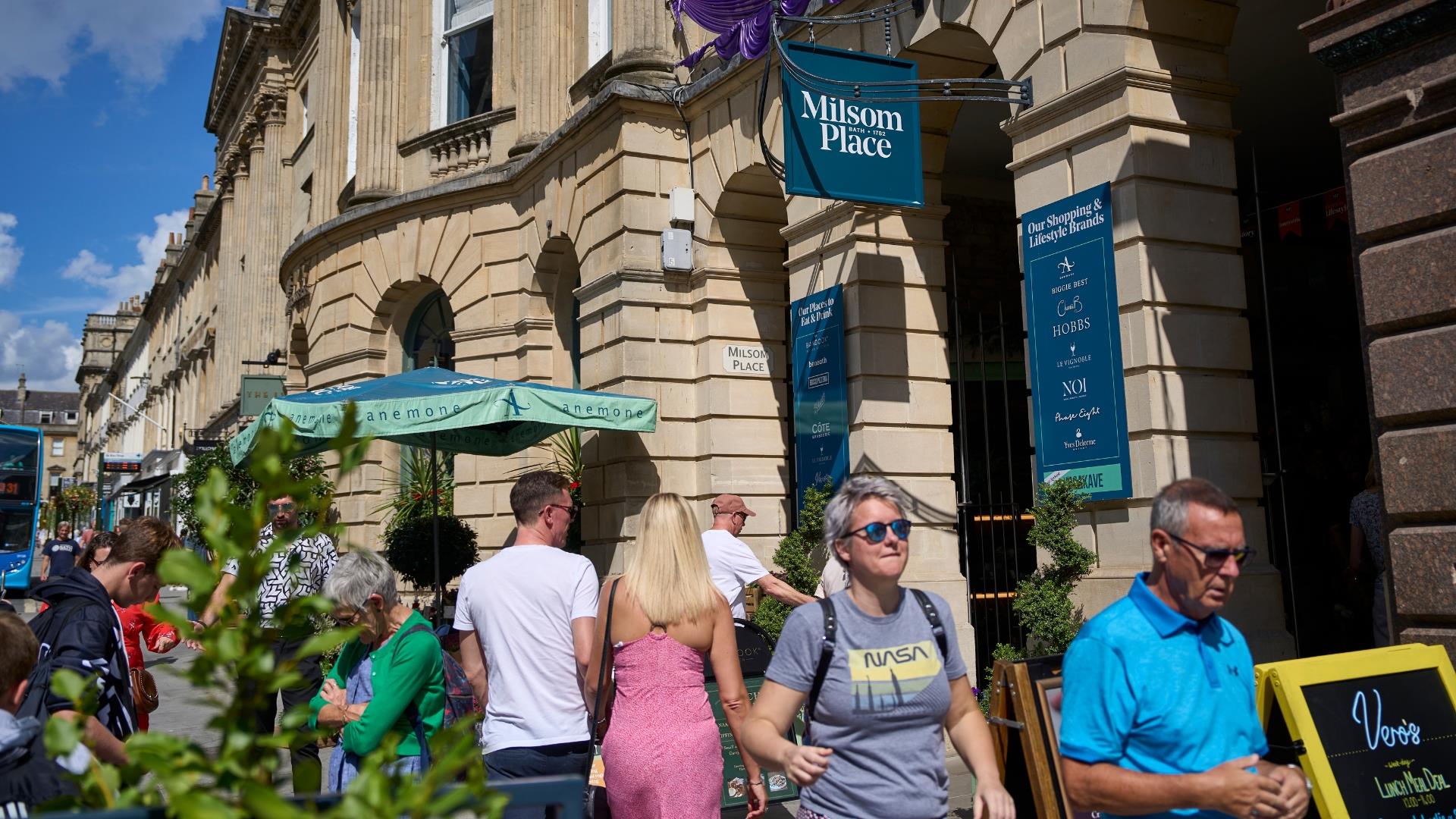 Milsom Street Shopping Area - Visit Bath