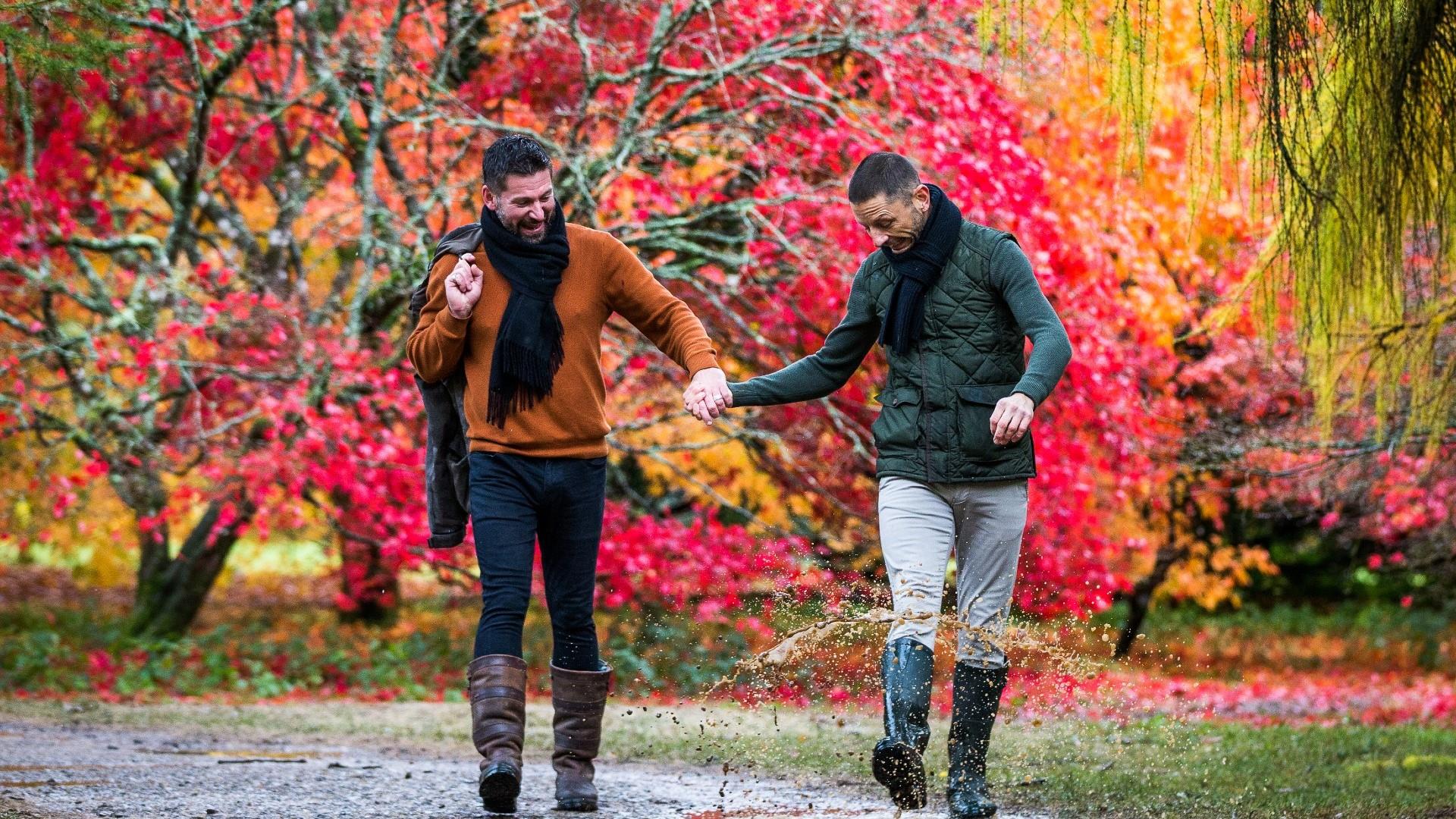 Male couple at Westonbirt