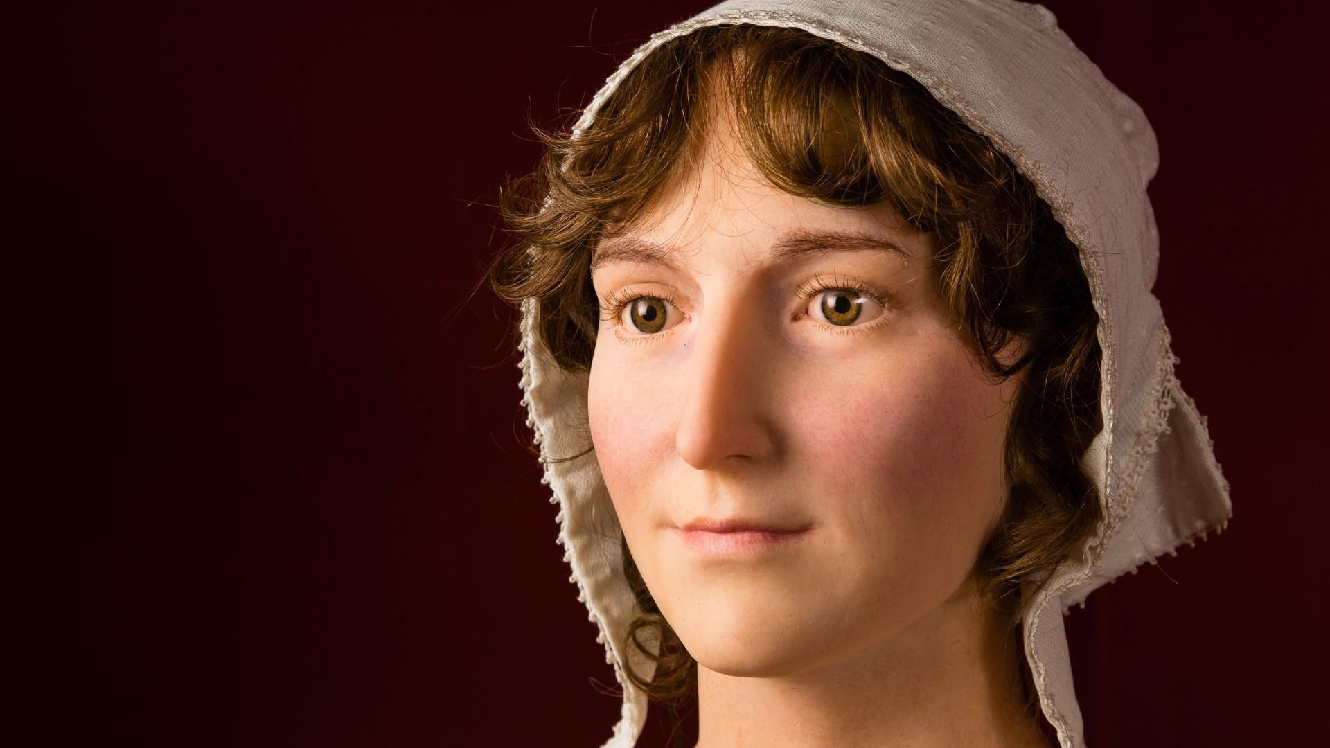 A waxwork of Jane Austen