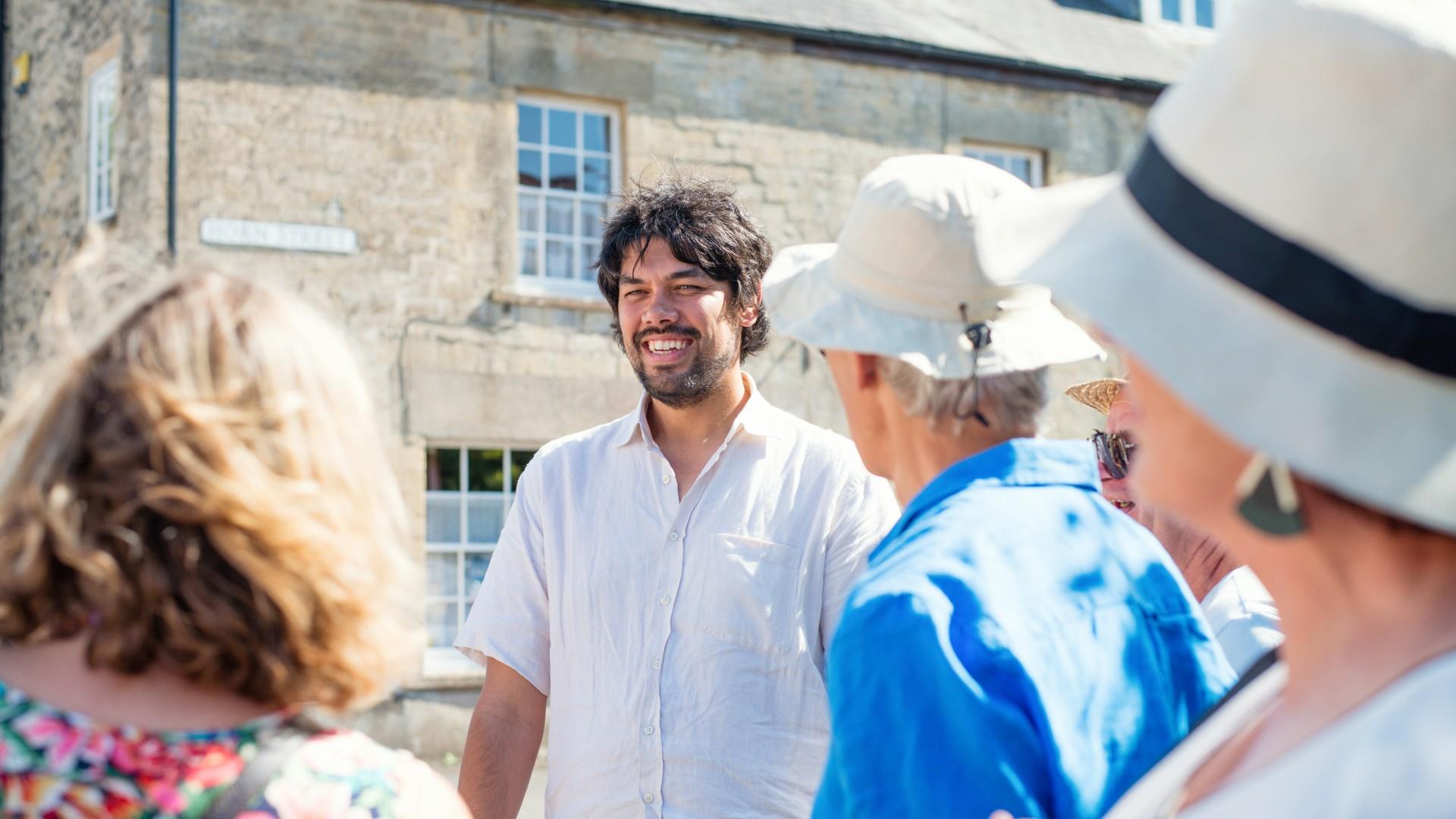 Group enjoy tour by In & Beyond Bath