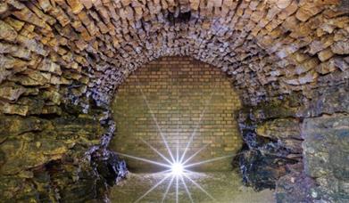 Grotto at night