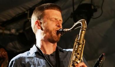 Sam Crockatt and saxaphone