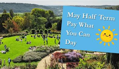 Image of the gardens overlooking Limpley Stoke