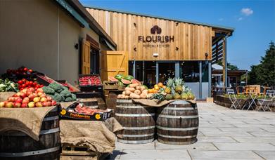 Flourish food hall exterior