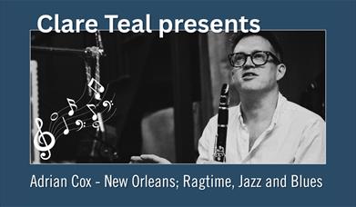 Image of Adrian Cox with a clarinet