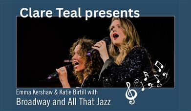 Image of Emma Kershaw and Katie Birtill singing into microphones