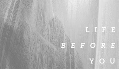 The words 'LIFE BEFORE YOU' are displayed in front a silver bedazzled background. 
