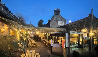 The Bell inn outdoor seating