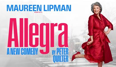 A woman in a red dress and red high heeled shoes crosses the road. 