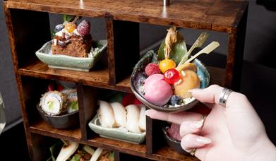 Close up of Japanese Afternoon Tea at Robun