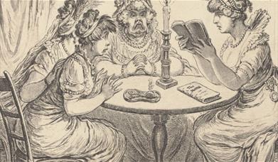 Georgian figures sat around a table