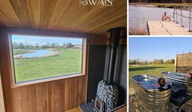 Black swan sauna outdoor contrast therapy hot cold