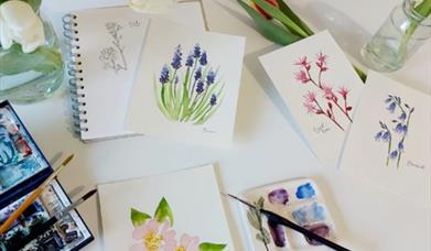 Water colour flowers 