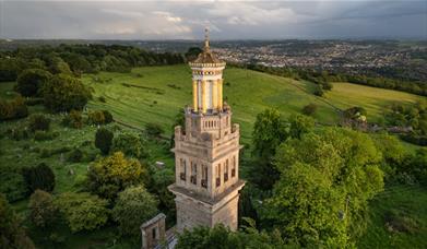 View of Beckfords Tower and Bath in the background