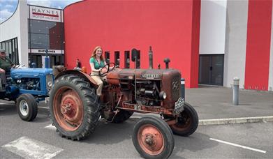 Tractors outside Haynes Motor Museum