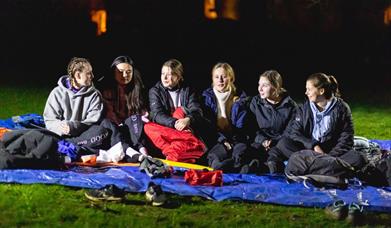 Group sleeping outdoors
