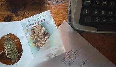 flower journal on desk