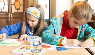 Family crafts at the gallery