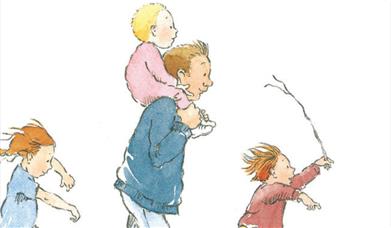 Illustration from We're going on a bear hunt