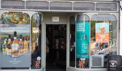 Exterior of the Independent Spirit shop in Bath