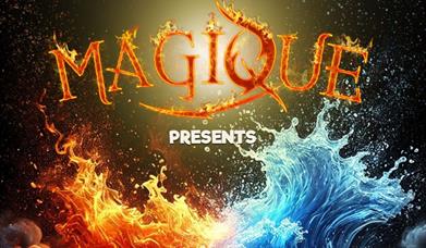graphic of fire and water