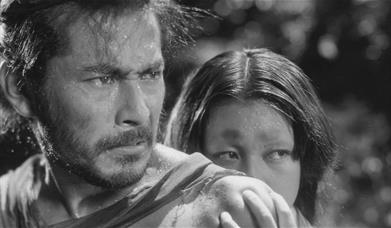 black and white still of a man, taken from the film