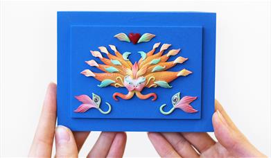 Deep Blue Heluo-Fish tile, 2025 by Hannah Lim