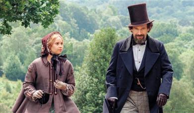 A screen grab from the movie The Invisible Woman