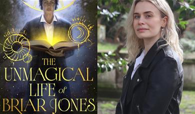 Lex Croucher and book cover.