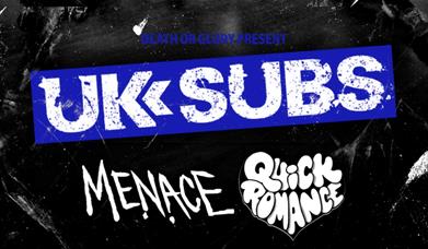 UK Subs with Menace and Quick Romance poster