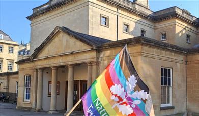 Assembly Rooms with rainbow flag